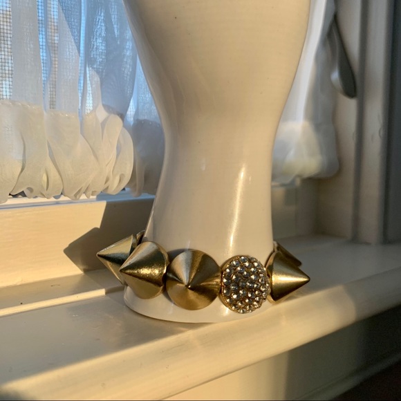 Francesca’s Collections Spiked Rhinestone Bracelet - Picture 2 of 3